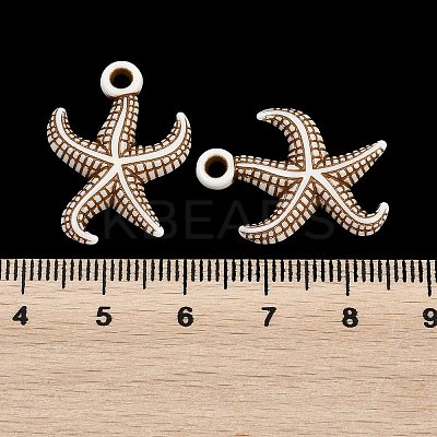 Spray Painted Opaque Acrylic Pendants ACRP-F003-03P-1