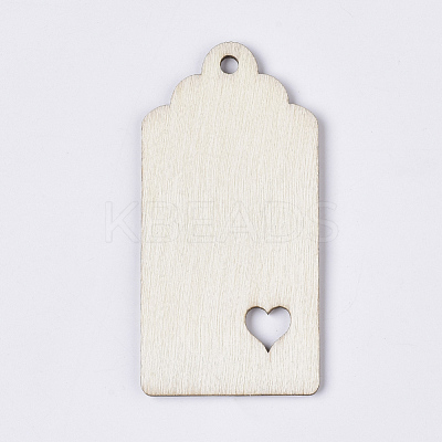 Unfinished Wooden Embellishments WOOD-T011-49-1