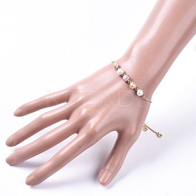 Adjustable Brass Slider Bracelets X-BJEW-JB05149-1