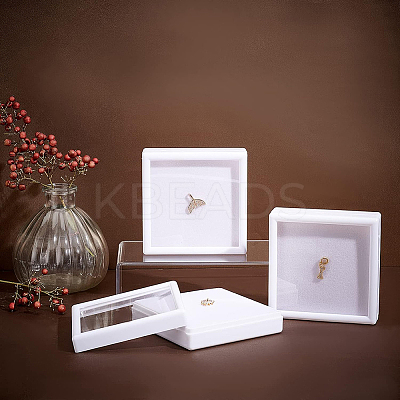 Plastic Jewelry Set Box OBOX-BC0001-06B-1