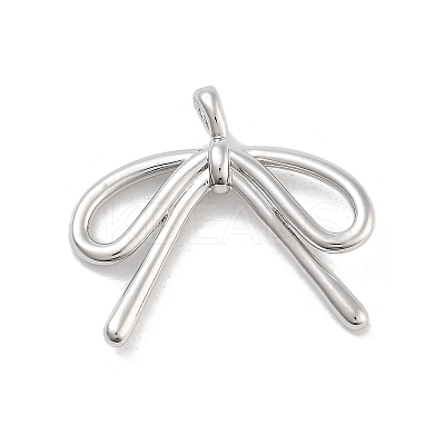 Brass Pave Clear Cubic Zirconia Pendants KK-Z061-20P-01-1