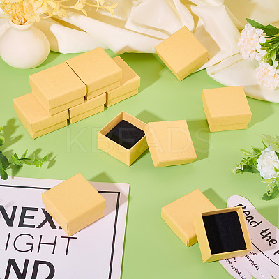 12Pcs Square Cardboard Earring Jewelry Gift Boxes AJEW-TA0001-78-1