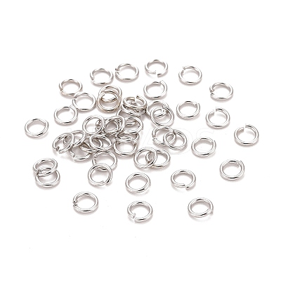 Brass Open Jump Rings KK-M165-6mm-01P-NR-1