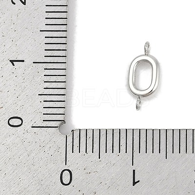 304 Stainless Steel Letter Connector Charms LS-STAS-M108-01P-15-1