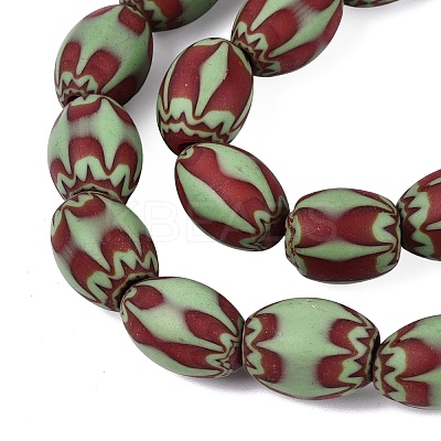 Handmade Millefiori Glass Barrel Beads LS-LA-N002-06E-1