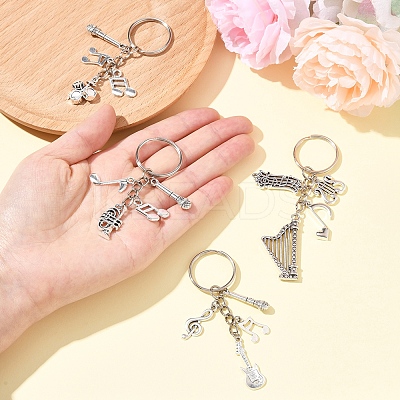 Music Theme Alloy Keychain KEYC-FS00029-02-1