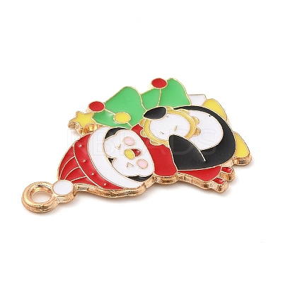 Christmas Theme Alloy Enamel Pendants ENAM-C016-02D-1