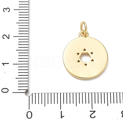 Brass & Natural White Shell Pendants KK-CBA56EF-16G-02-1