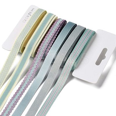 18 Yards 6 Styles Polyester Ribbon SRIB-Q022-F09-1