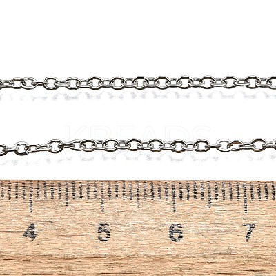 Non-Tarnish 304 Stainless Steel Cable Chain Necklace for Men Women STAS-L164A-01P-B-1