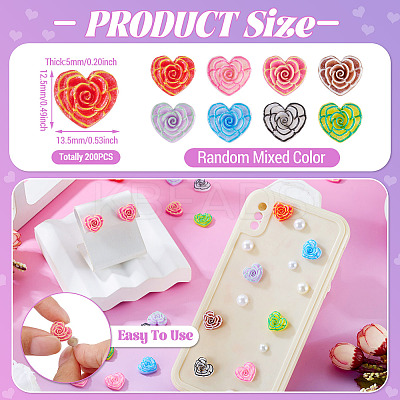 Printed Opaque Resin Cabochons CRES-TA0001-72B-1