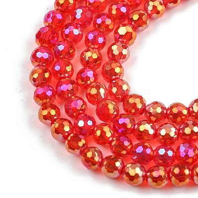 Electroplate Transparent Glass Beads EGLA-B013-02A-AB06-1