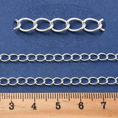 Brass Curb Chains KK-P304-02C-S-1