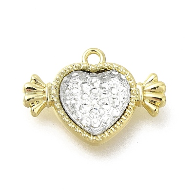 Transparent Clear Resin Rhinestone Charms FIND-B015-01B-LG-1