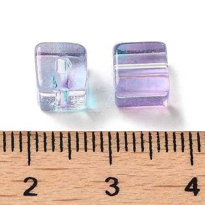 Two Tone Transparent Glass Beads GLAA-NH0001-03F-1