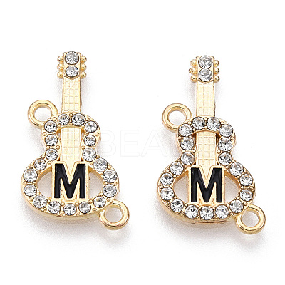Alloy Black Enamel Connector Charms ENAM-T013-08KC-M-1