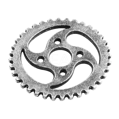 Tibetan Style Alloy Steampunk Pendants TIBEP-5459-AS-LF-1