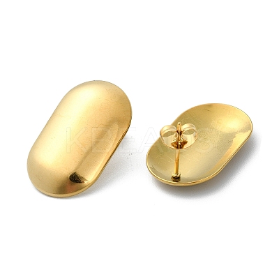 Ion Plating(IP) 201 Stainless Steel Stud Earrings EJEW-K270-10G-1