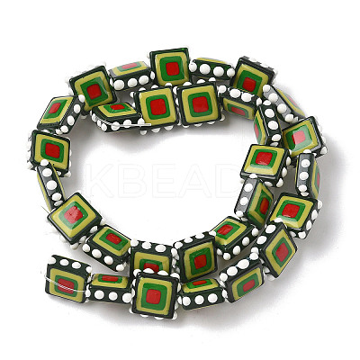 Baking Paint Glass Enamel Beads LAMP-S079-14G-1