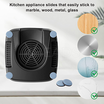36Pcs 3 Styles Teflon & Rubber & EVA & Oil Glue Self-adhesive Furniture Protection Pads AJEW-CN0002-94B-1