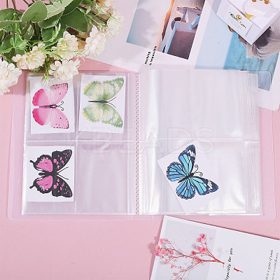 1 Book Transparent PP Plastic Photocard Storage Albums AJEW-GL0002-22A-1