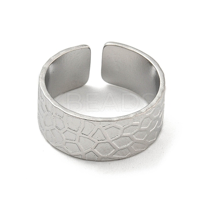 Non-Tarnish 304 Stainless Steel Open Cuff Rings RJEW-K245-94P-1