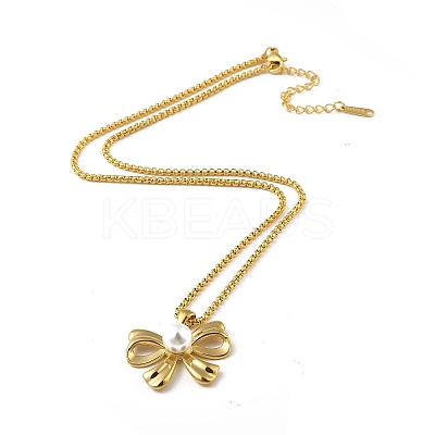 Stainless Steel Necklaces NJEW-R264-01G-1