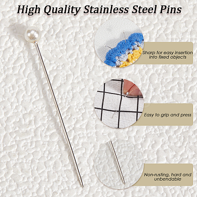 9 Sets Stainless Steel Pins DIY-SP0003-54B-1