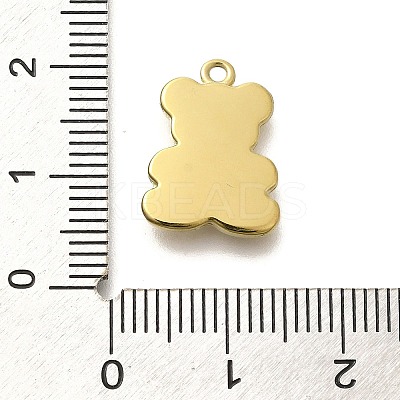 Ion Plating(IP) 304 Stainless Steel Pave Shell Pendants X-STAS-K263-62G-1