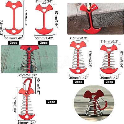 10Pcs Aluminum Alloy Tent Peg FIND-FH0002-07-1
