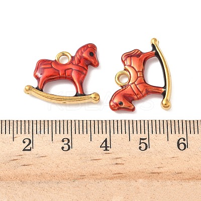 304 Stainless Steel Enamel Pendants STAS-I346-24G-1