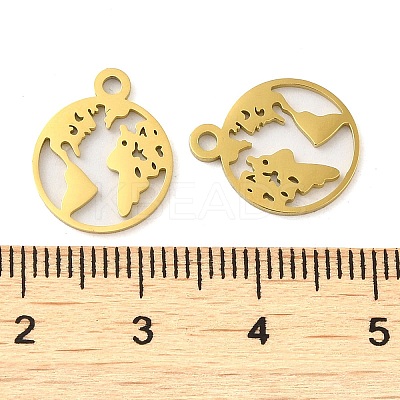 Ion Plating(IP) 304 Stainless Steel Charms STAS-J042-06G-1