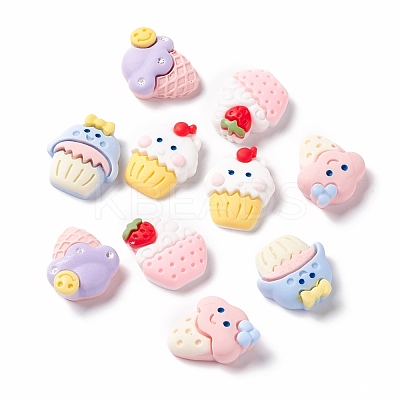 Opaque Resin Decoden Cabochons CRES-A050-07-1