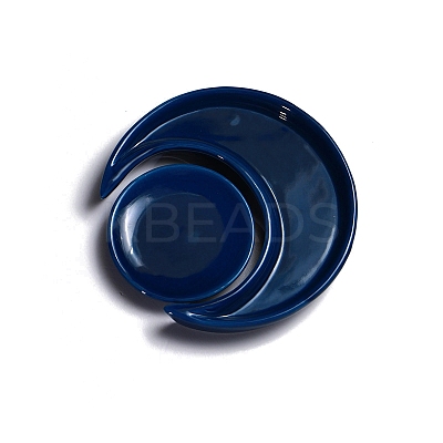Moon & Flat Round Porcelain Jewelry Plates PW-WG820F0-03-1