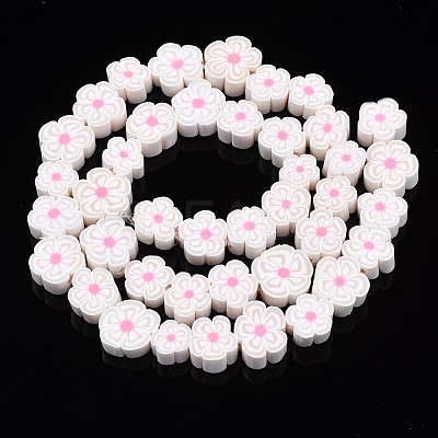 Handmade Polymer Clay Bead Strands CLAY-N011-48A-15-1
