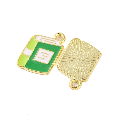 Golden Plated Alloy Enamel Pendants LS-X-ENAM-Z017-12G-02-1