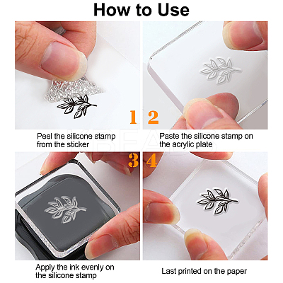 Summer Theme PVC Plastic Clear Stamps DIY-WH0631-0239-1
