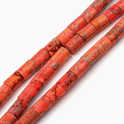 Natural Imperial Jasper Bead Strands G-P444-04B-1