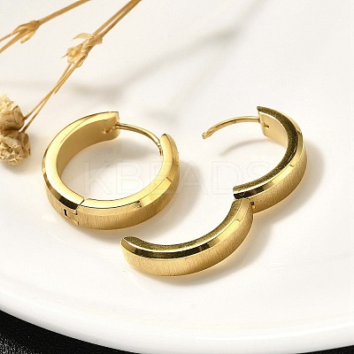304 Stainless Steel Hoop Earrings for Women EJEW-C096-44G-1