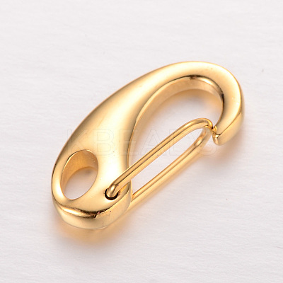 Smooth Surface 304 Stainless Steel Keychain Clasp Findings STAS-I038-FF-1