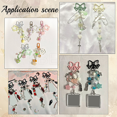 DIY Keychain Findings Kits DIY-SC0003-48-1