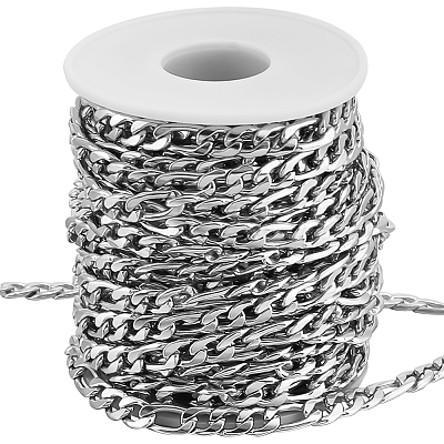 DIY Stainless Steel Figaro Chains Necklace/Bracelets Making Kits DIY-BBC0002-43-1