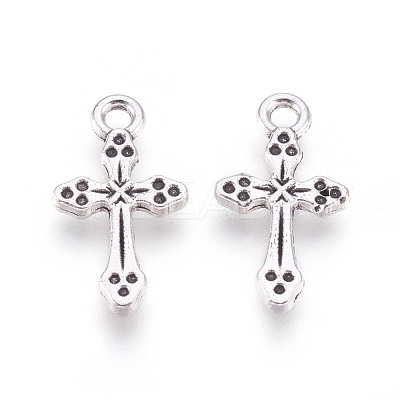 Tibetan Style Alloy Pendants X-TIBEP-ZN518-S-LF-1