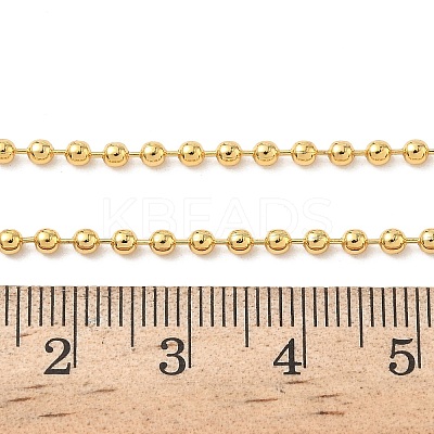 Brass Ball Chain Necklaces for Women NJEW-B148-01A-G-1