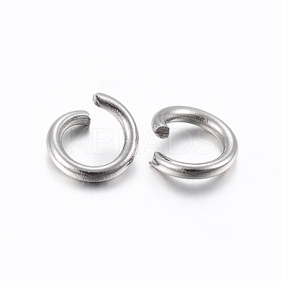 Tarnish Resistant 304 Stainless Steel Open Jump Rings STAS-H437-6x0.6mm-1