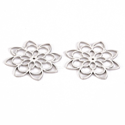 Non-Tarnish 304 Stainless Steel Filigree Joiners Links STAS-S116-186P-1