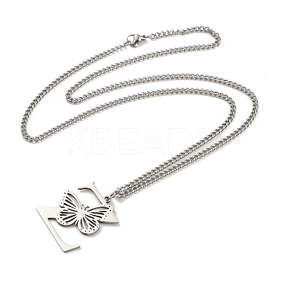 201 Stainless Steel Necklaces NJEW-Q336-01Z-P-1