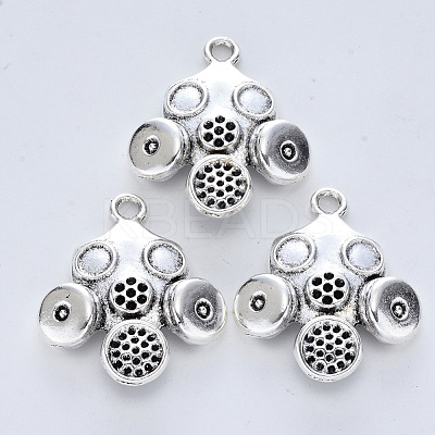 Tibetan Style Alloy Pendants X-TIBE-R316-091AS-RS-1