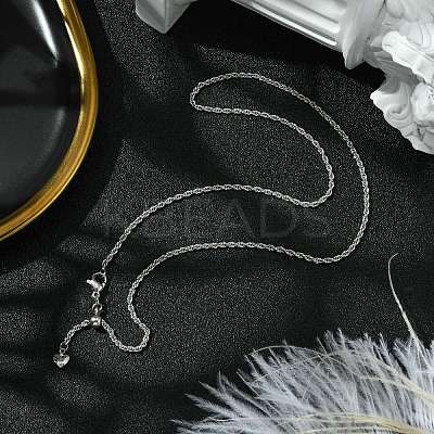 2mm Rack Plating Brass Rope Chain Adjustable Slider Necklaces for Women Men MAK-L044-06P-1