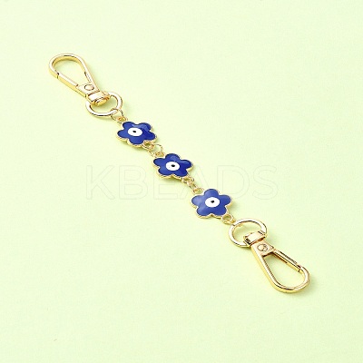 Alloy Enamel Evil Eye Flower Link Bag Strap FIND-YW00004-1